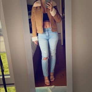 Beautiful camel fur jacket